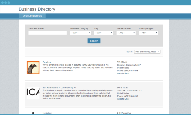 Free App Online Directory Template For Any Website Throughout Business Listing Website Template