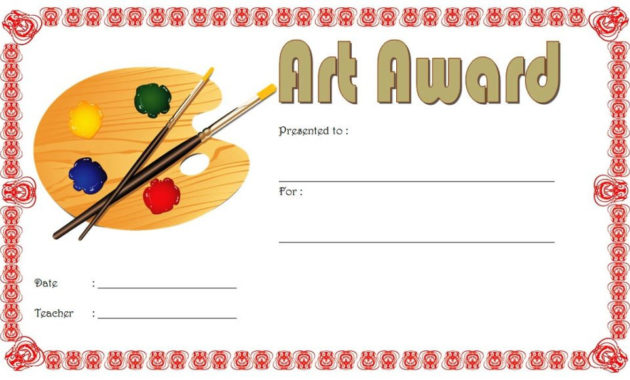 Free Art Award Certificate Templates Editable 10 Elegant With Art Award Certificate Template