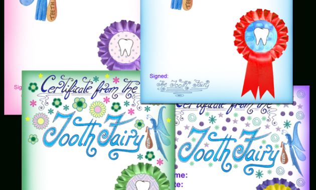 Free Blank Tooth Fairy Certificate Templates Rooftop In Free Free Tooth Fairy Certificate Template