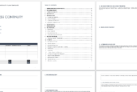 Free Business Continuity Plan Templates Smartsheet Regarding Small Business Administration Business Plan Template