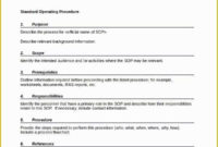 Free Business Process Template Word Of Procedure Template Pertaining To Business Process Document Template