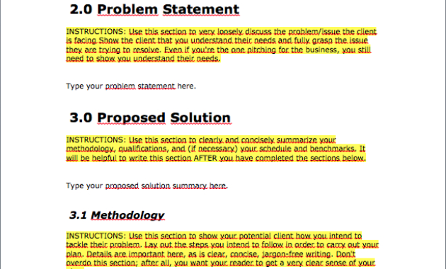 Free Business Proposal Template Download Bplans With Regard To Business Idea Template For Proposal