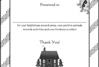 Free Camper Of The Week Certificate Template 2 Two Pertaining To Free Choir Certificate Templates 2020 Designs