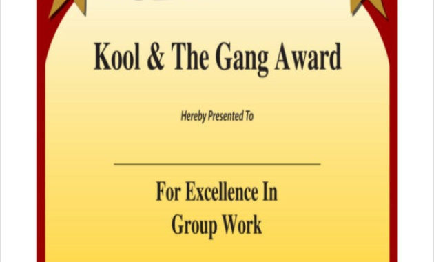 Free Certificate Template 8 Free Word Pdf Vector With Award Certificate Design Template