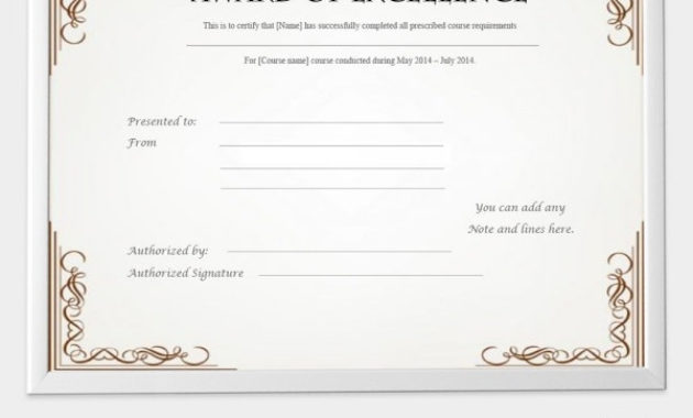 Free Certificate Template 9 Free Word Pdf Documents In Scholarship Certificate Template Word