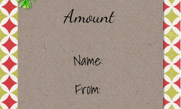 Free Christmas Gift Certificate Template Customize In Awesome Present Certificate Templates