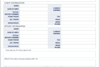 Free Client Information Forms Templates Smartsheet Intended For Business Information Form Template