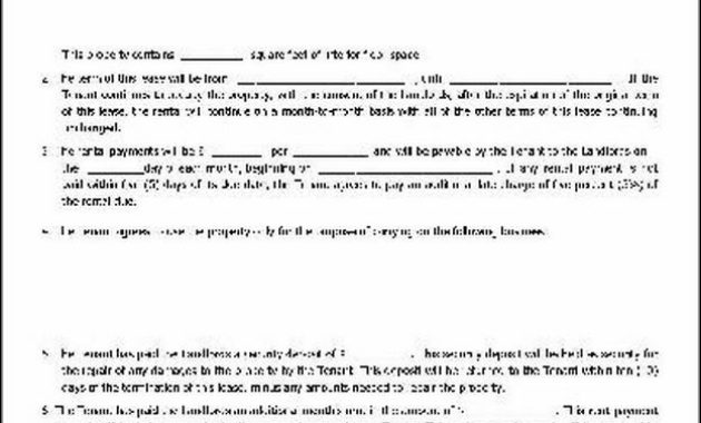 Free Commercial Lease Agreement Template Word With Business Lease Agreement Template Free