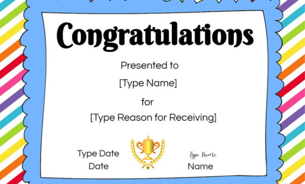 Free Congratulations Certificate Template Customize Online Throughout Best Congratulations Certificate Template