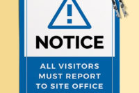 Free Construction Signs Templates Word Doc Psd With Regard To Business Closed Sign Template