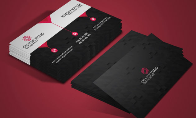 Free Corporate Business Card Psd In Business Card Size Template Psd
