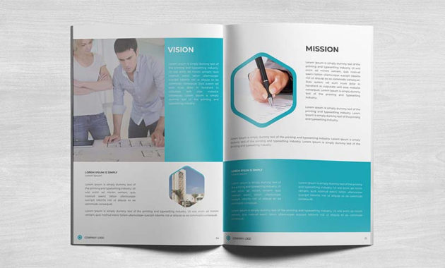 Free Creative Company Profile Template With Business Profile Template Free Download