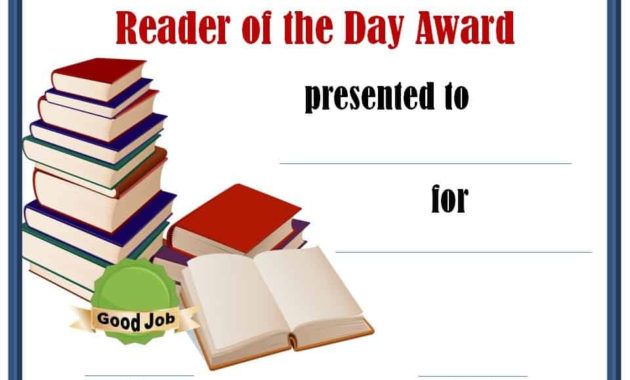 Free Editable Reading Certificate Templates Instant Download For Reading Achievement Certificate Templates