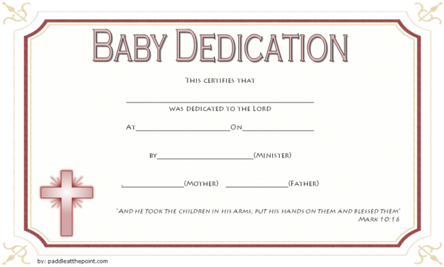 Free Fillable Baby Dedication Certificate Download 7 Best Within Free First Aid Certificate Template Top 7 Ideas Free