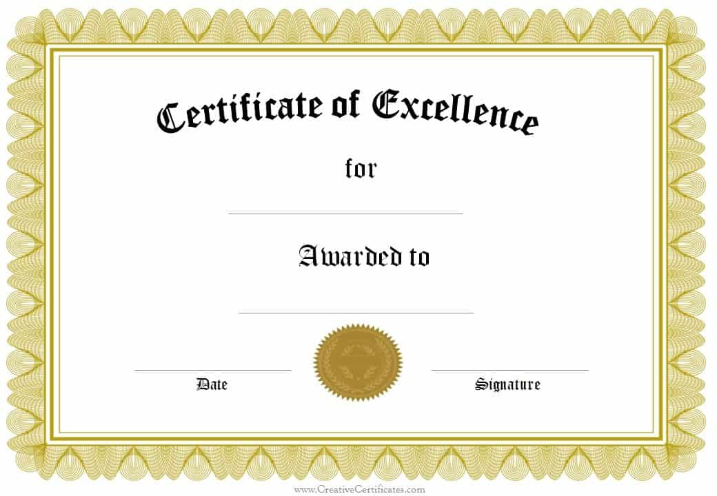 Free Formal Award Certificate Templates Customize Online Regarding Awesome Scholarship Certificate Template