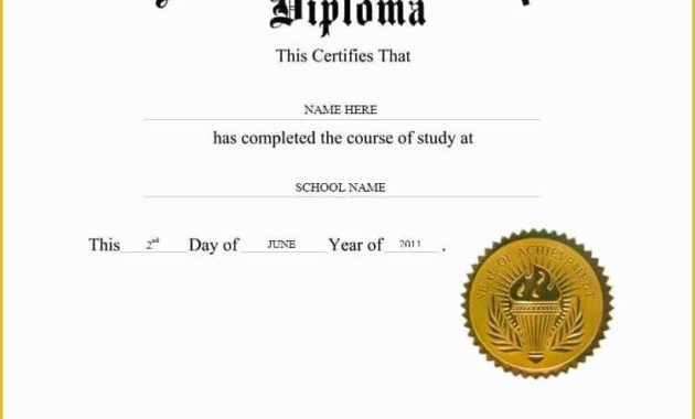 Free Ged Template Download Of 30 Real Fake Diploma Within Fake Diploma Certificate Template