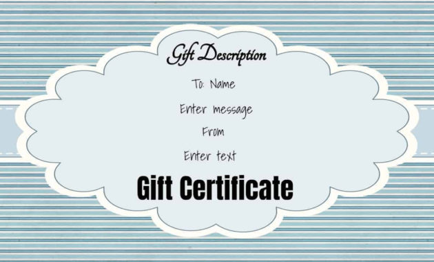 Free Gift Certificate Template 50 Designs Customize Intended For Donation Certificate Template