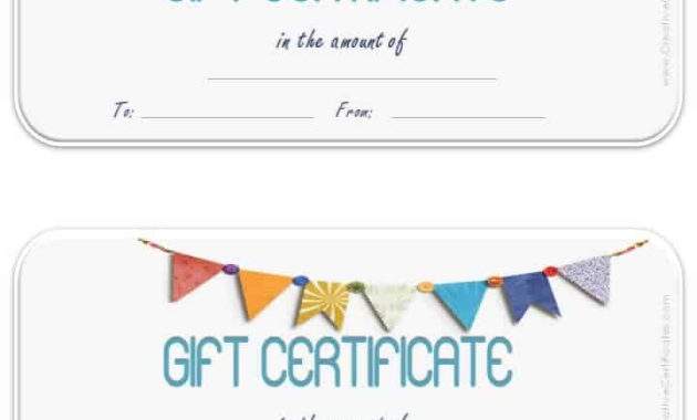 Free Gift Certificate Template Customize Online And Within Fillable Gift Certificate Template Free