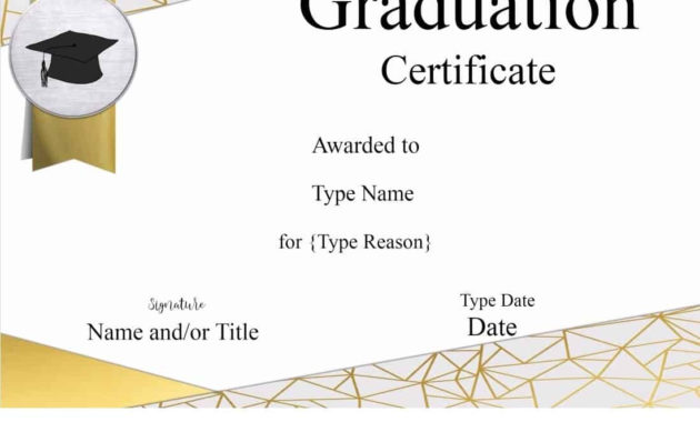 Free Graduation Certificate Template Customize Online Throughout Printable Free Printable Graduation Certificate Templates