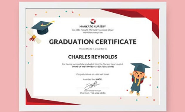 Free Graduation Certificate Template Download 232 With Regard To Best Graduation Gift Certificate Template Free
