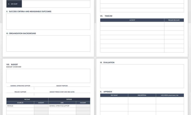 Free Grant Proposal Templates Smartsheet With Regard To Funding Proposal Template