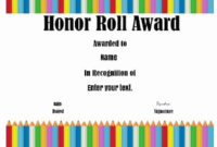 Free Honor Roll Certificates Customize Online With Regard To Honor Roll Certificate Template