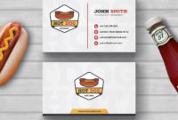 Free Hotdog Fast Food Business Card Template Download Pertaining To Food Business Cards Templates Free