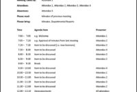 Free Meeting Agenda Templates For Word Cumed Intended For Best Free Meeting Agenda Template Word
