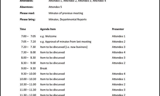 Free Meeting Agenda Templates For Word Cumed Intended For Best Free Meeting Agenda Template Word