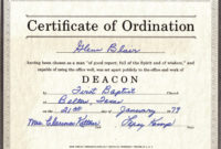 Free Ordination Certificate Template Sample Business Intended For Quality Ordination Certificate Template