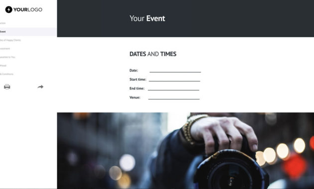 Free Photography Proposal Template Better Proposals In Photography Proposal Template