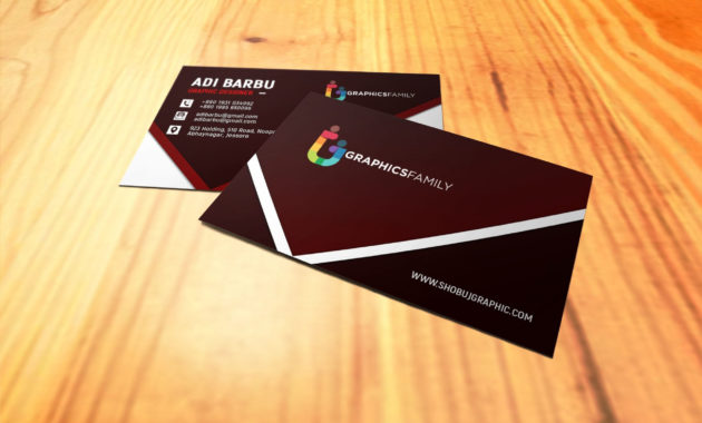 Free Photoshop Graphic Design Business Card Psd Template Pertaining To Create Business Card Template Photoshop