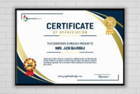 Free Photoshop Modern Certificate Design Graphicsfamily Within Amazing Design A Certificate Template