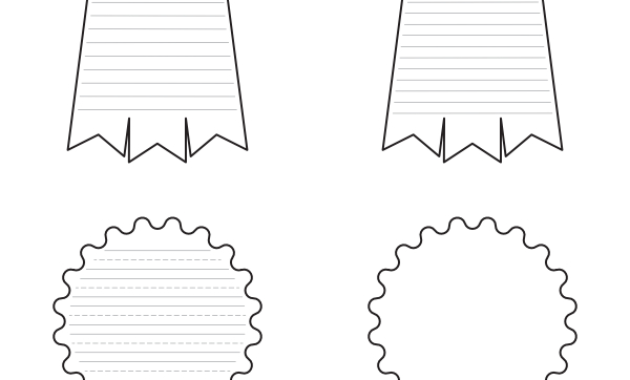 Free Printable Award Ribbon Shaped Writing Templates Pertaining To Writing Competition Certificate Templates
