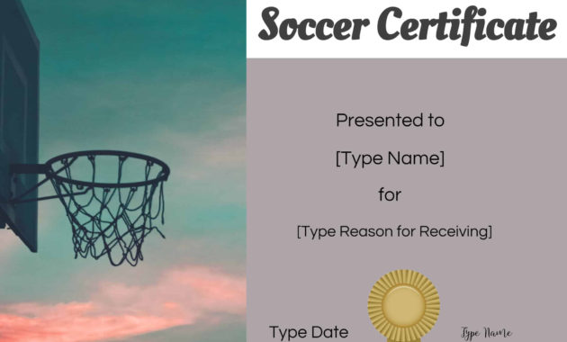 Free Printable Basketball Certificates Customize Online Within Basketball Achievement Certificate Templates