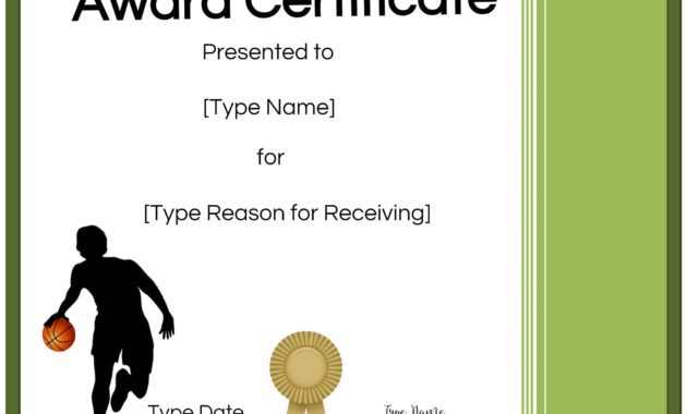 Free Printable Basketball Certificates Edit Online And Pertaining To Printable Basketball Certificate Template