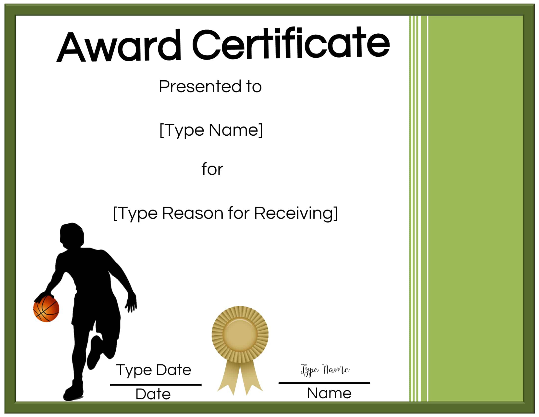 Free Printable Basketball Certificates Edit Online And Pertaining To Printable Basketball Certificate Template