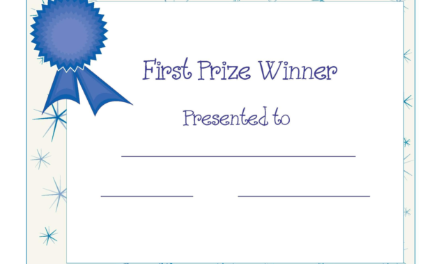 Free Printable Blank Certificate Templates Free Printable Throughout Free Printable Blank Award Certificate Templates