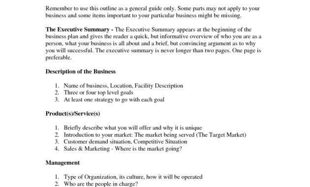 Free Printable Business Plan Sample Form Generic Inside Personal Training Business Plan Template Free