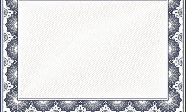 Free Printable Certificate Border Templates Professional In Best Borderless Certificate Templates