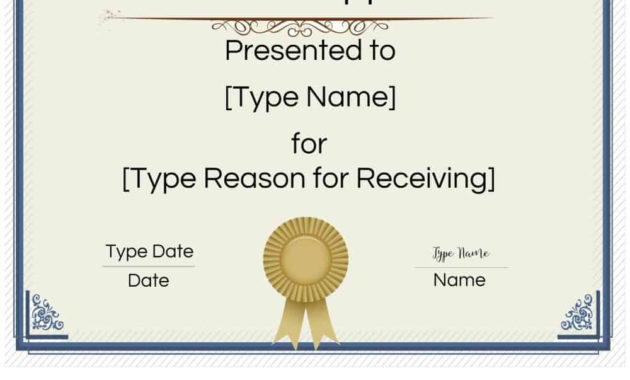 Free Printable Certificate Of Appreciation Template Pertaining To Awesome Free Template For Certificate Of Recognition