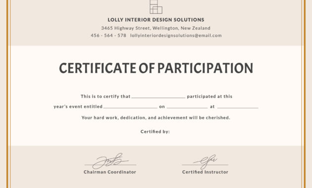 Free Printable Certificate Of Participation Templates Cop Intended For Conference Participation Certificate Template