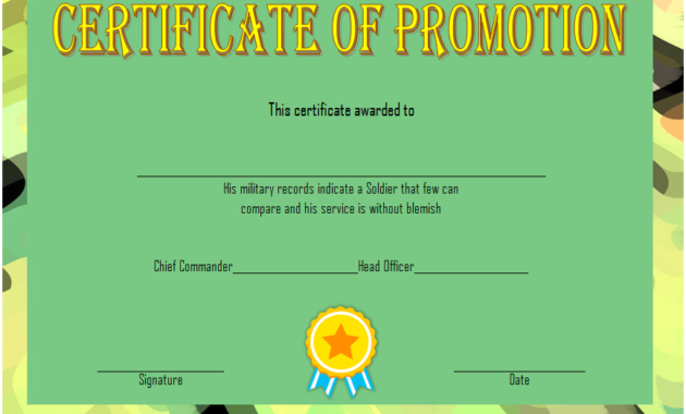 Free Printable Certificate Of Promotion 12 Modern Designs For Best Promotion Certificate Template
