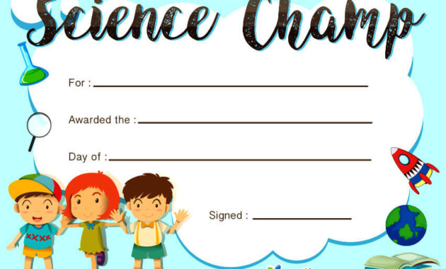 Free Printable Certificate Template For Kids ⋆ بالعربي نتعلم In Free Printable Certificate Templates For Kids