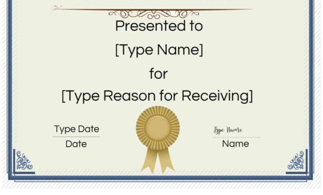 Free Printable Certificate Templates Customize Online For Free Printable Blank Award Certificate Templates