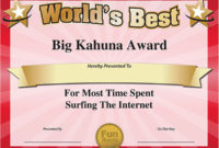 Free Printable Certificates Funny Printable Certificates In Funny Certificates For Employees Templates