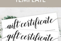 Free Printable Gift Certificate Template Pjs And Paint Intended For Printable Gift Certificates Templates Free