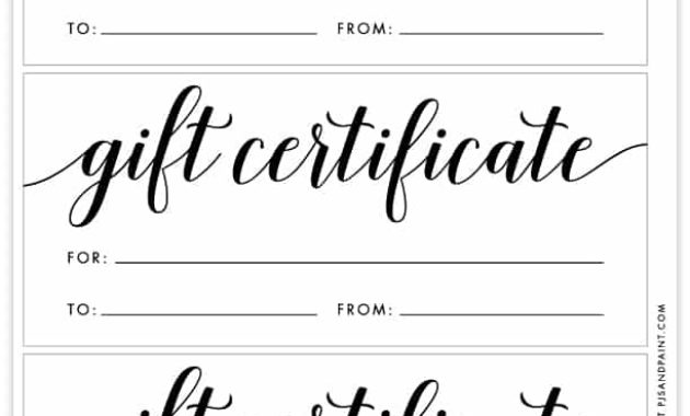 Free Printable Gift Certificate Template Pjs And Paint With Best Tattoo Gift Certificate Template Coolest Designs