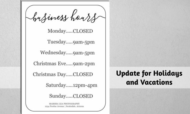 Free Printable Hours Of Operation Sign Printall Pertaining To Printable Business Hours Sign Template