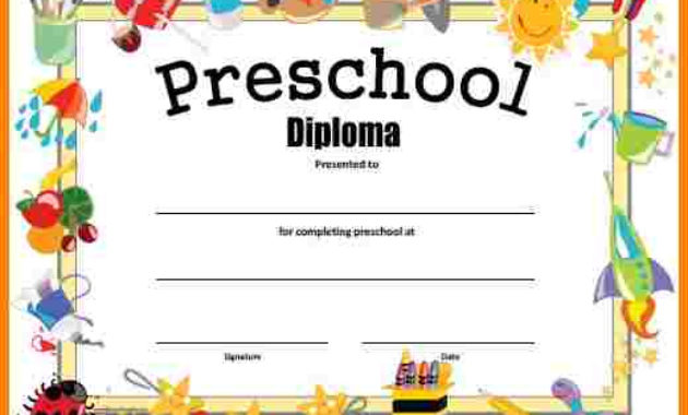Free Printable Preschool Graduation Certificates Planner With Regard To Pre Kindergarten Diplomas Templates Printable Free